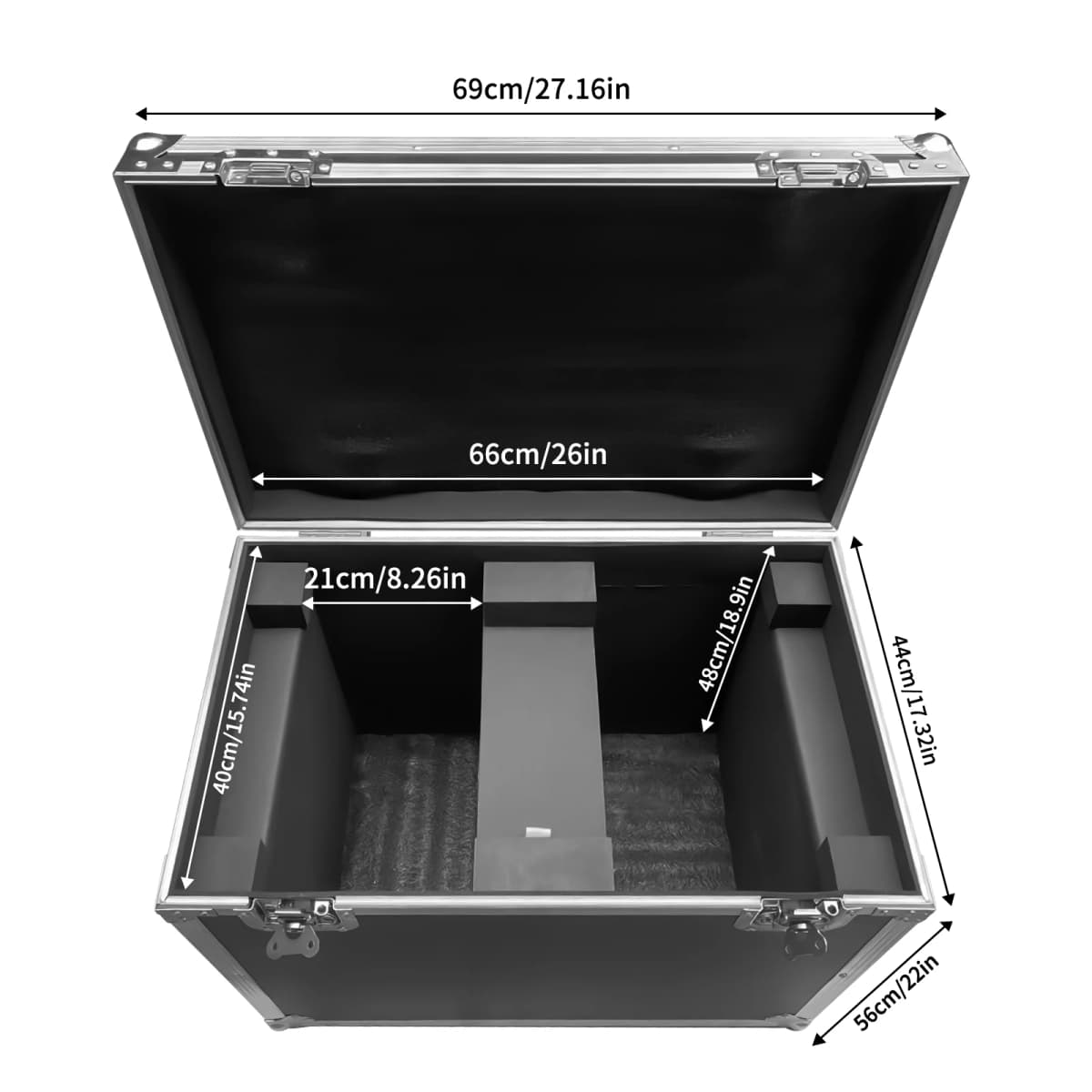 Datewink Flight Case Gator Cases For(2)230W Beam LED Moving Head Lights DJ Stage Lighting Fly Case