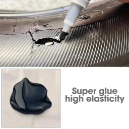0.7Oz-20G 480 Black Ultra-Fast-Drying Black Cyanoacrylate Plastic Wood Metal Tire Rubber Shoe Tire Liquid Strong Adhesive Repair Glue Includes 1-25 Pieces of Glue Tubes