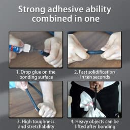 0.7Oz-20G 480 Black Ultra-Fast-Drying Black Cyanoacrylate Plastic Wood Metal Tire Rubber Shoe Tire Liquid Strong Adhesive Repair Glue Includes 1-25 Pieces of Glue Tubes