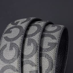 High Quality 3.4cm Leather Business Men High-Quality Designer Male Buckle Strap Jeans Accessory