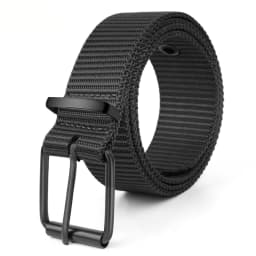 Men's Fashion Porous Pin Buckle Canvas Belt Versatile Student Youth Military Training Extended Denim Designer Belt