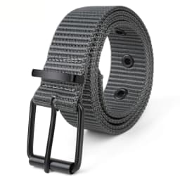 Men's Fashion Porous Pin Buckle Canvas Belt Versatile Student Youth Military Training Extended Denim Designer Belt
