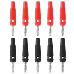 10Pcs 32A High Current 4mm Banana Plugs Male Screw Type Stackable Audio Speaker Cable Connectors for Audio Equipment