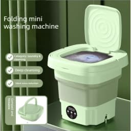 Household small folding washing machine, student dormitory underwear, socks, mini cleaning machine, portable washing bucket