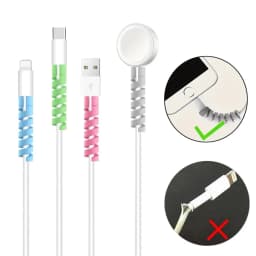 10PCS Spiral Cable Protector Winder Soft Silicone Cable Winder Clip Saver Cover For Android Phone Mouse Earphone Wire Protection