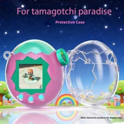 Clear PC Protective Case for Tamagotchi Paradise, Transparent Shockproof Full Cover Shell