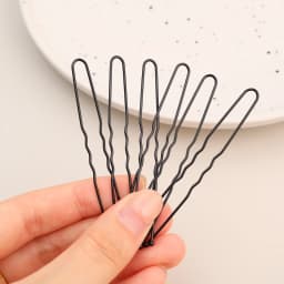 5/6/7cm U-Shaped Wavy Hair Clips Bobby Pin Barrette Salon Grip Black Metal Hairpins DIY Bridal Hairstyle Women Hair Accessories