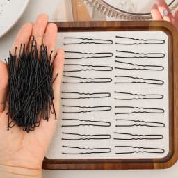 5/6/7cm U-Shaped Wavy Hair Clips Bobby Pin Barrette Salon Grip Black Metal Hairpins DIY Bridal Hairstyle Women Hair Accessories