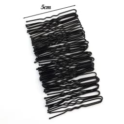 5/6/7cm U-Shaped Wavy Hair Clips Bobby Pin Barrette Salon Grip Black Metal Hairpins DIY Bridal Hairstyle Women Hair Accessories