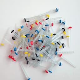 50Pcs Dental Fiber Posts Straight Screw Quartz Glass Fiber Resin Post Root Canal Pile Restorative Orthodontic Filling