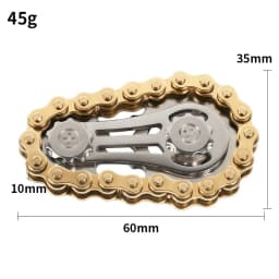 Rainbow Fidget Spinner Zinc Alloy Mechanical Bike Chain Gear Sprocket Flywheel Silent Hand Spinner Iridescent Colorful Stress
