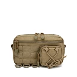 Men's Multifunctional Waist Belt Bag Fanny Pack with Molle Accessories Mobile Gear Hip Bag for Climbing Camping Tool Pouch