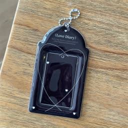 Ins Style Kpop Star Card Protection Cover Keychain Pendant 3inch Idol Photo Card Holder Bus Card Case