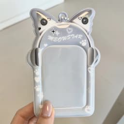 Ins Style Kpop Star Card Protection Cover Keychain Pendant 3inch Idol Photo Card Holder Bus Card Case