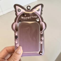 Ins Style Kpop Star Card Protection Cover Keychain Pendant 3inch Idol Photo Card Holder Bus Card Case