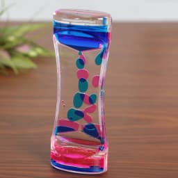 Mixed Color Liquid Hourglasses Creative Oil Drop Ladder Water Hourglass Motion Bubbler Timer Movement Sensory Office Table Decor