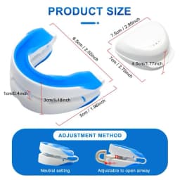 Anti-snoring Mouthpiece Anti-snoring Device Nighttime Teeth Guard Adjustable Sleeping Mouthguard for Bruxism