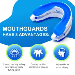 Anti-snoring Mouthpiece Anti-snoring Device Nighttime Teeth Guard Adjustable Sleeping Mouthguard for Bruxism