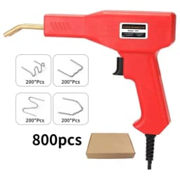 Plastic Welder Welding Machine Car Bumper Soldering Gun 4 Types Staples for Bumper/Kayak/Plastic Product Repairs