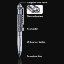 Military Tactical Pen Multifunction Aluminum Alloy Outdoor Camping Security Survival Tactical Tools Emergency Glass Breaker Pen