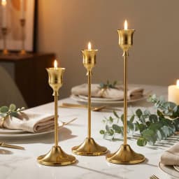 3pcs/set Candle Holders Vintage Candlestick for Party Wedding Decoration Anniversary Europe Style Old Ornaments for Home Hotel