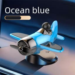 Solar Powered Rotating Airplane Car Dashboard Ornament 360° Auto Spin Decor Airplane Ornaments Car Interior Decoration