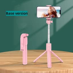 Cell Phone Selfie Stick Tripod Bluetooth Remote Wireless Selfi Stick Phone HolderStand with Beauty Fill Light for Phone