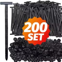 Nylon Push Mount Cable Tie Zip Fastener Auto Car Fender Engine Guard Underbody Retainer Clip Universal Wire Routing Strap Kit