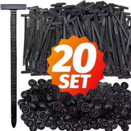 Nylon Push Mount Cable Tie Zip Fastener Auto Car Fender Engine Guard Underbody Retainer Clip Universal Wire Routing Strap Kit