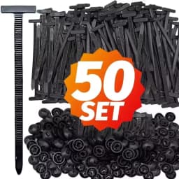 Nylon Push Mount Cable Tie Zip Fastener Auto Car Fender Engine Guard Underbody Retainer Clip Universal Wire Routing Strap Kit