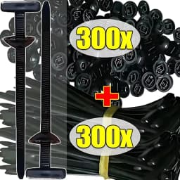 Nylon Push Mount Cable Tie Zip Fastener Auto Car Fender Engine Guard Underbody Retainer Clip Universal Wire Routing Strap Kit