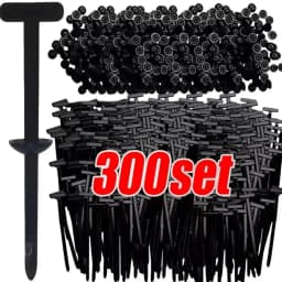 Nylon Push Mount Cable Tie Zip Fastener Auto Car Fender Engine Guard Underbody Retainer Clip Universal Wire Routing Strap Kit