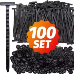 Nylon Push Mount Cable Tie Zip Fastener Auto Car Fender Engine Guard Underbody Retainer Clip Universal Wire Routing Strap Kit
