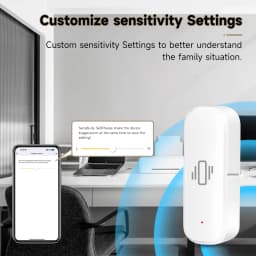 Tuya ZigBee Vibration Detector Smart Life App Monitor Remote Security Protection Zigbee Sensor Motion Shock Alarm Need Gateway