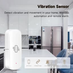Tuya ZigBee Vibration Detector Smart Life App Monitor Remote Security Protection Zigbee Sensor Motion Shock Alarm Need Gateway