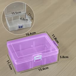 PP Six-section Empty Box with No Insert Plastic Box for Toy Parts Accessories Packaging Desktop Data Cable Storage Box
