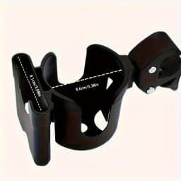 2-in-1 Universal Stroller Water Cup Holder With Phone Holder, Universal Bottle Holder For Wheelchair Stroller Accessories