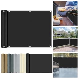 Waterproof Sun Shade Cloth for Outdoor Patio Pergola Shade Cover with Grommets Deck Shade Privacy Screen Balcony UV Protection
