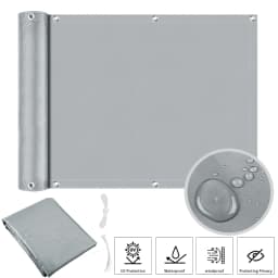 Waterproof Sun Shade Cloth for Outdoor Patio Pergola Shade Cover with Grommets Deck Shade Privacy Screen Balcony UV Protection