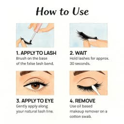 Clear Eyelash Glue Super Strong Hold Adhesive Waterproof Long Lasting False Lash Glue Makeup Tool