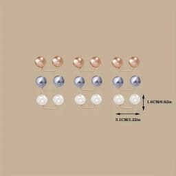 9pcs 3-Color Anti-Show Clothes Pin Waist Buttons Versatile Decorative Pins for Shirts Dresses Blouses Plastic, Pins for Clothes