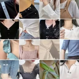 9pcs 3-Color Anti-Show Clothes Pin Waist Buttons Versatile Decorative Pins for Shirts Dresses Blouses Plastic, Pins for Clothes