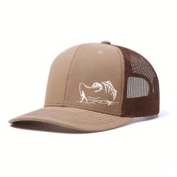 1PC New Fashion Richardson Micro Curved Trucker Cap Fishing PrintedSummer Mesh Breathable Baseball Caps Outdoor Gorras Hombre