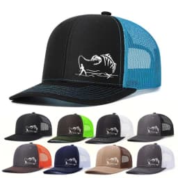 1PC New Fashion Richardson Micro Curved Trucker Cap Fishing PrintedSummer Mesh Breathable Baseball Caps Outdoor Gorras Hombre