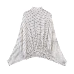 KONDALA Vintage Polka Dot Women Sets Chiffon Bow Tie Loose Blouses Loose Long Skirts Fashion 2026 Spring Summer Holiday Suits
