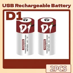 Rechargeable Lithium D Batteries LR20 1.5V D Size Cell Battery Replacement 12000mWh For Floodlight Toys Clocks Gas Stove