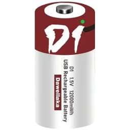 Rechargeable Lithium D Batteries LR20 1.5V D Size Cell Battery Replacement 12000mWh For Floodlight Toys Clocks Gas Stove