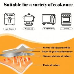 50-200Pcs Disposable Air Fryer Paper Rectangle Kitchen Baking Airfryer Mat Oilproof Micro-wave Barbecue Baking Paper Accessories