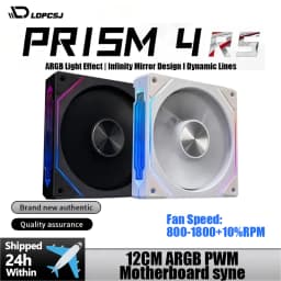 LDPCSJ Prism 5 Pro 120mm RGB Fan ARGB PC Case Ventiladores 4PIN PWM 5V-3PIN CPU Water Cooler Gaming PC Cooling Kit RGB Fans