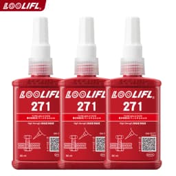 243-271 Medium to High Strength Thread Locking Agent, Thread Adhesive, Waterproof, Anti-Vibration, Anti-Corrosion, and Highly Stable